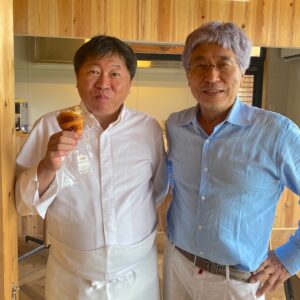 奥田シェフとクロワッサン